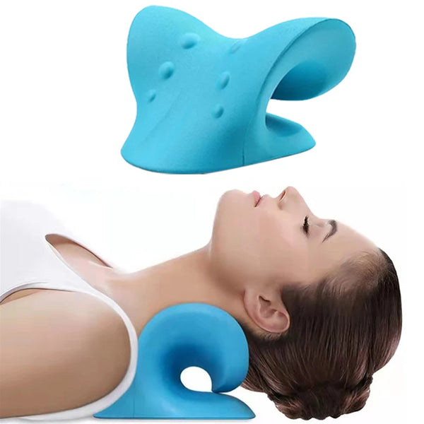 Cervical Spine Stretch Neck Shoulder Relaxer Cervical Muscle Relaxation Traction Device Shoulder Massage Pillow Spine Correction